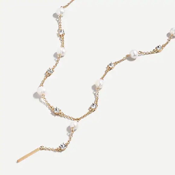 New J Crew Freshwater Pearl Lariat 